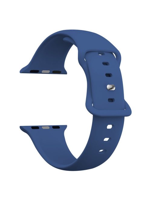 For Apple Watch 10 46mm / Ultra 2 / Ultra 49mm / 9 8 7 45mm / SE (2023) SE (2022) SE 6 5 4 44mm / 3 2 1 42mm Strap Breathable Silicone Watch Band - Sapphire Blue