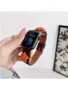 For Apple Watch 10 46mm / Ultra 2 / Ultra 49mm / 9 8 7 45mm / SE (2023) SE (2022) SE 6 5 4 44mm / 3 2 1 42mm Strap Genuine Cow Leather Band - Dark Brown