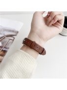 For Apple Watch 10 46mm / Ultra 2 / Ultra 49mm / 9 8 7 45mm / SE (2023) SE (2022) SE 6 5 4 44mm / 3 2 1 42mm Strap Genuine Cow Leather Watchband - Brown