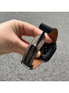 For Apple Watch 10 46mm / Ultra 2 / Ultra 49mm / 9 8 7 45mm / SE (2023) SE (2022) SE 6 5 4 44mm / 3 2 1 42mm Strap Magnetic Buckle PU Watch Band - Dark Brown