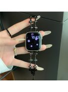 For Apple Watch 10 46mm / Ultra 2 / Ultra 49mm / 9 8 7 45mm / SE (2023) SE (2022) SE 6 5 4 44mm / 3 2 1 42mm Strap Metal Watch Band - Black