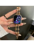 For Apple Watch 10 46mm / Ultra 2 / Ultra 49mm / 9 8 7 45mm / SE (2023) SE (2022) SE 6 5 4 44mm / 3 2 1 42mm Strap Metal Watch Band - Rose Gold