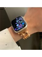 For Apple Watch 10 46mm / Ultra 2 / Ultra 49mm / 9 8 7 45mm / SE (2023) SE (2022) SE 6 5 4 44mm / 3 2 1 42mm Strap Metal Watch Band - Rose Gold