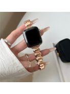 For Apple Watch 10 46mm / Ultra 2 / Ultra 49mm / 9 8 7 45mm / SE (2023) SE (2022) SE 6 5 4 44mm / 3 2 1 42mm Strap Metal Watchband - Rose Gold