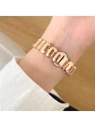 For Apple Watch 10 46mm / Ultra 2 / Ultra 49mm / 9 8 7 45mm / SE (2023) SE (2022) SE 6 5 4 44mm / 3 2 1 42mm Strap Metal Watchband - Rose Gold