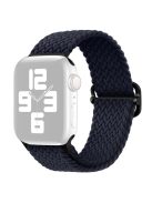 For Apple Watch 10 46mm / Ultra 2 / Ultra 49mm / 9 8 7 45mm / SE (2023) SE (2022) SE 6 5 4 44mm / 3 2 1 42mm Strap Nylon Braided Watch Band - Charcoal