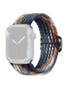 For Apple Watch 10 46mm / Ultra 2 / Ultra 49mm / 9 8 7 45mm / SE (2023) SE (2022) SE 6 5 4 44mm / 3 2 1 42mm Strap Nylon Braided Watch Band - Denim Multi-Color