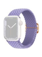 For Apple Watch 10 46mm / Ultra 2 / Ultra 49mm / 9 8 7 45mm / SE (2023) SE (2022) SE 6 5 4 44mm / 3 2 1 42mm Strap Nylon Braided Watch Band - Lavender Purple