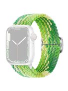 For Apple Watch 10 46mm / Ultra 2 / Ultra 49mm / 9 8 7 45mm / SE (2023) SE (2022) SE 6 5 4 44mm / 3 2 1 42mm Strap Nylon Braided Watch Band - Lime