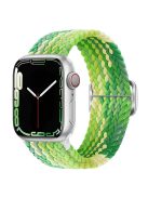 For Apple Watch 10 46mm / Ultra 2 / Ultra 49mm / 9 8 7 45mm / SE (2023) SE (2022) SE 6 5 4 44mm / 3 2 1 42mm Strap Nylon Braided Watch Band - Lime