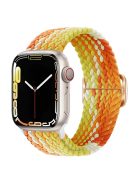 For Apple Watch 10 46mm / Ultra 2 / Ultra 49mm / 9 8 7 45mm / SE (2023) SE (2022) SE 6 5 4 44mm / 3 2 1 42mm Strap Nylon Braided Watch Band - Orange