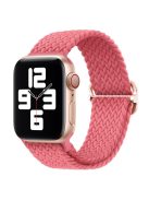 For Apple Watch 10 46mm / Ultra 2 / Ultra 49mm / 9 8 7 45mm / SE (2023) SE (2022) SE 6 5 4 44mm / 3 2 1 42mm Strap Nylon Braided Watch Band - Pink