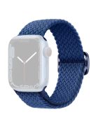 For Apple Watch 10 46mm / Ultra 2 / Ultra 49mm / 9 8 7 45mm / SE (2023) SE (2022) SE 6 5 4 44mm / 3 2 1 42mm Strap Nylon Braided Watch Band - Sea Blue