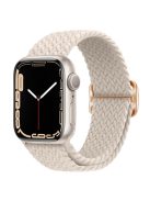 For Apple Watch 10 46mm / Ultra 2 / Ultra 49mm / 9 8 7 45mm / SE (2023) SE (2022) SE 6 5 4 44mm / 3 2 1 42mm Strap Nylon Braided Watch Band - Starlight