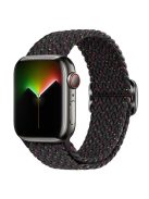 For Apple Watch 10 46mm / Ultra 2 / Ultra 49mm / 9 8 7 45mm / SE (2023) SE (2022) SE 6 5 4 44mm / 3 2 1 42mm Strap Nylon Braided Watch Band - Starlight Black