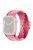 For Apple Watch 10 46mm / Ultra 2 / Ultra 49mm / 9 8 7 45mm / SE (2023) SE (2022) SE 6 5 4 44mm / 3 2 1 42mm Strap Nylon Braided Watch Band - Strawberry Red