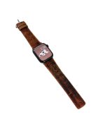 For Apple Watch 10 46mm / Ultra 2 / Ultra 49mm / 9 8 7 45mm / SE (2023) SE (2022) SE 6 5 4 44mm / 3 2 1 42mm Strap Replacement - Reddish Brown