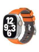 For Apple Watch 10 46mm / Ultra 2 / Ultra 49mm / 9 8 7 45mm / SE (2023) SE (2022) SE 6 5 4 44mm / 3 2 1 42mm Strap Silicone Fitness Tracker Band - Orange