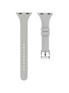 For Apple Watch 10 46mm / Ultra 2 / Ultra 49mm / 9 8 7 45mm / SE (2023) SE (2022) SE 6 5 4 44mm / 3 2 1 42mm Strap Silicone Sport Watch Band - Grey