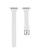 For Apple Watch 10 46mm / Ultra 2 / Ultra 49mm / 9 8 7 45mm / SE (2023) SE (2022) SE 6 5 4 44mm / 3 2 1 42mm Strap Silicone Sport Watch Band - White