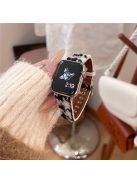 For Apple Watch 10 46mm / Ultra 2 / Ultra 49mm / 9 8 7 45mm / SE (2023) SE (2022) SE 6 5 4 44mm / 3 2 1 42mm Stylish Art Woolen Wristband Strap - Black+White