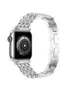 For Apple Watch 10 46mm / Ultra 2 / Ultra 49mm / 9 8 7 45mm / SE (2023) SE (2022) SE 6 5 4 44mm / 3 2 1 42mm Stylish Zinc Alloy Watch Strap - Silver