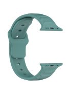 For Apple Watch 10 46mm / Ultra 2 / Ultra 49mm / 9 8 7 45mm / SE (2023) SE (2022) SE 6 5 4 44mm / 3 2 1 42mm Texture Silicone Watch Band - Green