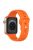 For Apple Watch 10 46mm / Ultra 2 / Ultra 49mm / 9 8 7 45mm / SE (2023) SE (2022) SE 6 5 4 44mm / 3 2 1 42mm Texture Silicone Watch Band - Orange