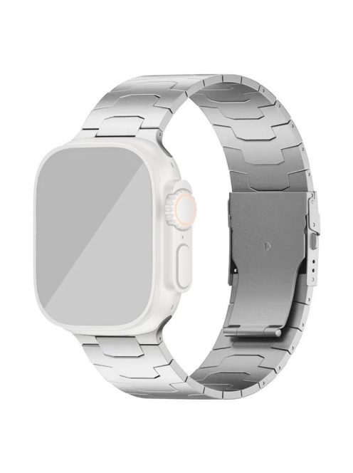 For Apple Watch 10 46mm / Ultra 2 / Ultra 49mm / 9 8 7 45mm / SE (2023) SE (2022) SE 6 5 4 44mm / 3 2 1 42mm Titanium Alloy 26mm Band -  Silver