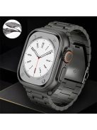 For Apple Watch 10 46mm / Ultra 2 / Ultra 49mm / 9 8 7 45mm / SE (2023) SE (2022) SE 6 5 4 44mm / 3 2 1 42mm Titanium Alloy Band 3-Bead - Black