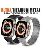 For Apple Watch 10 46mm / Ultra 2 / Ultra 49mm / 9 8 7 45mm / SE (2023) SE (2022) SE 6 5 4 44mm / 3 2 1 42mm Titanium Alloy Metal Strap  - Black