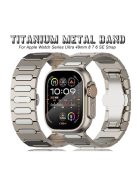 For Apple Watch 10 46mm / Ultra 2 / Ultra 49mm / 9 8 7 45mm / SE (2023) SE (2022) SE 6 5 4 44mm / 3 2 1 42mm Titanium Alloy Wristband - Black