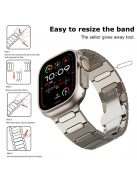 For Apple Watch 10 46mm / Ultra 2 / Ultra 49mm / 9 8 7 45mm / SE (2023) SE (2022) SE 6 5 4 44mm / 3 2 1 42mm Titanium Alloy Wristband - Black