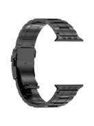 For Apple Watch 10 46mm / Ultra 2 / Ultra 49mm / 9 8 7 45mm / SE (2023) SE (2022) SE 6 5 4 44mm / 3 2 1 42mm Titanium Steel Watch Band - Black