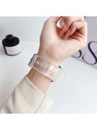 For Apple Watch 10 46mm / Ultra 2 / Ultra 49mm / 9 8 7 45mm / SE (2023) SE (2022) SE 6 5 4 44mm / 3 2 1 42mm TPU Clear Watch Band - Transparent