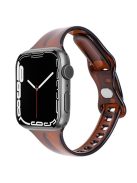 For Apple Watch 10 46mm / Ultra 2 / Ultra 49mm / 9 8 7 45mm / SE (2023) SE (2022) SE 6 5 4 44mm / 3 2 1 42mm TPU Watch Strap - Brown