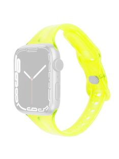   For Apple Watch 10 46mm / Ultra 2 / Ultra 49mm / 9 8 7 45mm / SE (2023) SE (2022) SE 6 5 4 44mm / 3 2 1 42mm TPU Watch Strap - Light Green