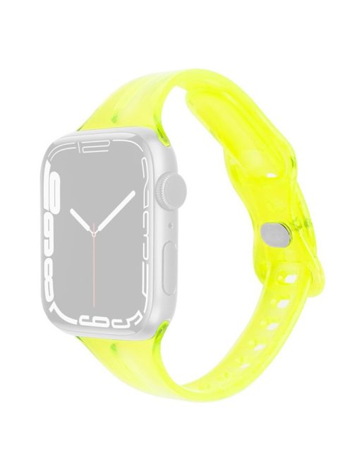 For Apple Watch 10 46mm / Ultra 2 / Ultra 49mm / 9 8 7 45mm / SE (2023) SE (2022) SE 6 5 4 44mm / 3 2 1 42mm TPU Watch Strap - Light Green