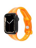 For Apple Watch 10 46mm / Ultra 2 / Ultra 49mm / 9 8 7 45mm / SE (2023) SE (2022) SE 6 5 4 44mm / 3 2 1 42mm TPU Watch Strap - Orange