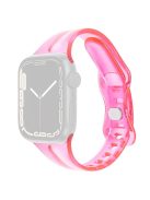 For Apple Watch 10 46mm / Ultra 2 / Ultra 49mm / 9 8 7 45mm / SE (2023) SE (2022) SE 6 5 4 44mm / 3 2 1 42mm TPU Watch Strap - Pink