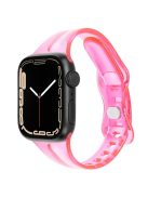 For Apple Watch 10 46mm / Ultra 2 / Ultra 49mm / 9 8 7 45mm / SE (2023) SE (2022) SE 6 5 4 44mm / 3 2 1 42mm TPU Watch Strap - Pink