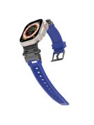 For Apple Watch 10 46mm / Ultra 2 / Ultra 49mm / 9 8 7 45mm / SE (2023) SE (2022) SE 6 5 4 44mm / 3 2 1 42mm TPU Wrist Strap - Blue+Black