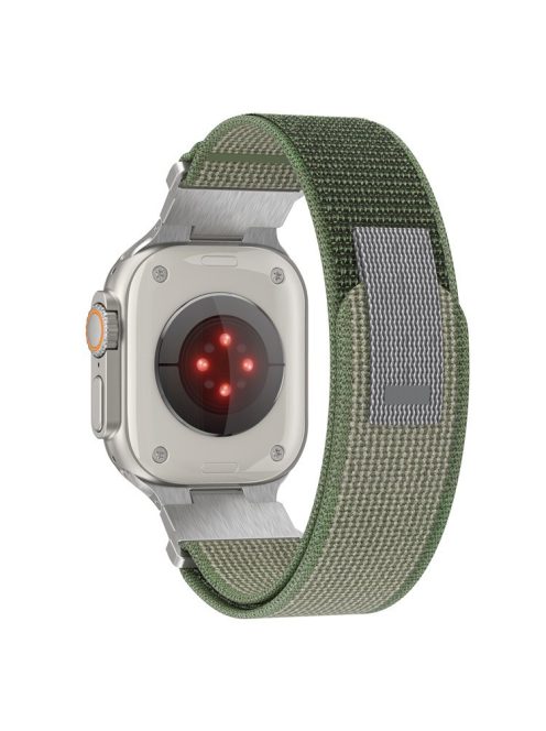 For Apple Watch 10 46mm / Ultra 2 / Ultra 49mm / 9 8 7 45mm / SE (2023) SE (2022) SE 6 5 4 44mm / 3 2 1 42mm Trail Loop Nylon Strap - Army Green