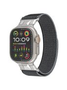 For Apple Watch 10 46mm / Ultra 2 / Ultra 49mm / 9 8 7 45mm / SE (2023) SE (2022) SE 6 5 4 44mm / 3 2 1 42mm Trail Loop Nylon Strap - Black+Grey