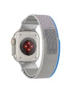 For Apple Watch 10 46mm / Ultra 2 / Ultra 49mm / 9 8 7 45mm / SE (2023) SE (2022) SE 6 5 4 44mm / 3 2 1 42mm Trail Loop Nylon Strap - Blue+Grey