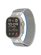 For Apple Watch 10 46mm / Ultra 2 / Ultra 49mm / 9 8 7 45mm / SE (2023) SE (2022) SE 6 5 4 44mm / 3 2 1 42mm Trail Loop Nylon Strap - Blue+Grey