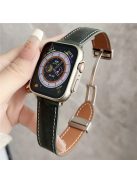 For Apple Watch 10 46mm / Ultra 2 / Ultra 49mm / 9 8 7 45mm / SE (2023) SE (2022) SE 6 5 4 44mm / 3 2 1 42mm Vintage Watch Strap - Matte Green