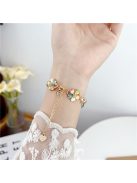 For Apple Watch 10 46mm / Ultra 2 / Ultra 49mm / 9 8 7 45mm / SE (2023) SE (2022) SE 6 5 4 44mm / 3 2 1 42mm Watch Band Chain Style Strap - Colorful+Gold