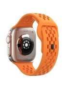 For Apple Watch 10 46mm / Ultra 2 / Ultra 49mm / 9 8 7 45mm / SE (2023) SE (2022) SE 6 5 4 44mm / 3 2 1 42mm Watch Band Fluoro Rubber Wrist Strap - Orange