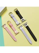 For Apple Watch 10 46mm / Ultra 2 / Ultra 49mm / 9 8 7 45mm / SE (2023) SE (2022) SE 6 5 4 44mm / 3 2 1 42mm Watch Band Microfiber Leather Strap - Black